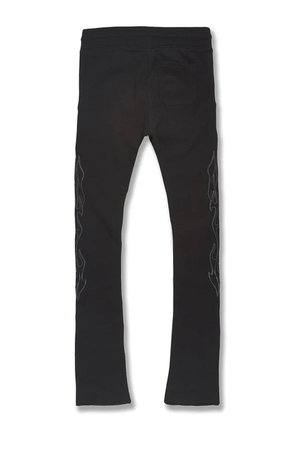 Kids Paradise Tour Stacked Sweatpants-Black