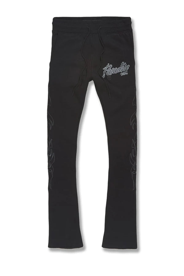 Kids Paradise Tour Stacked Sweatpants-Black