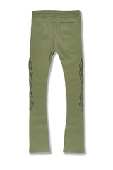 Paradise Tour Stacked Sweatpants-Sage