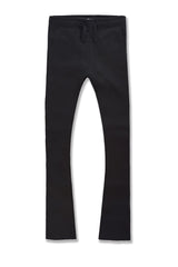 KIDS UPTOWN STACKED SWEATPANTS (BLACK)