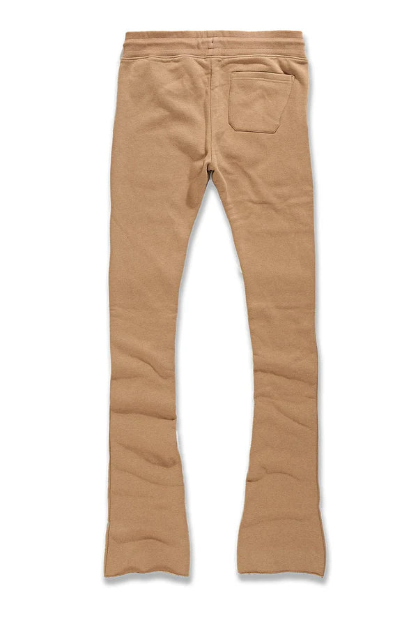 Uptown Stacked Sweatpants-Mocha