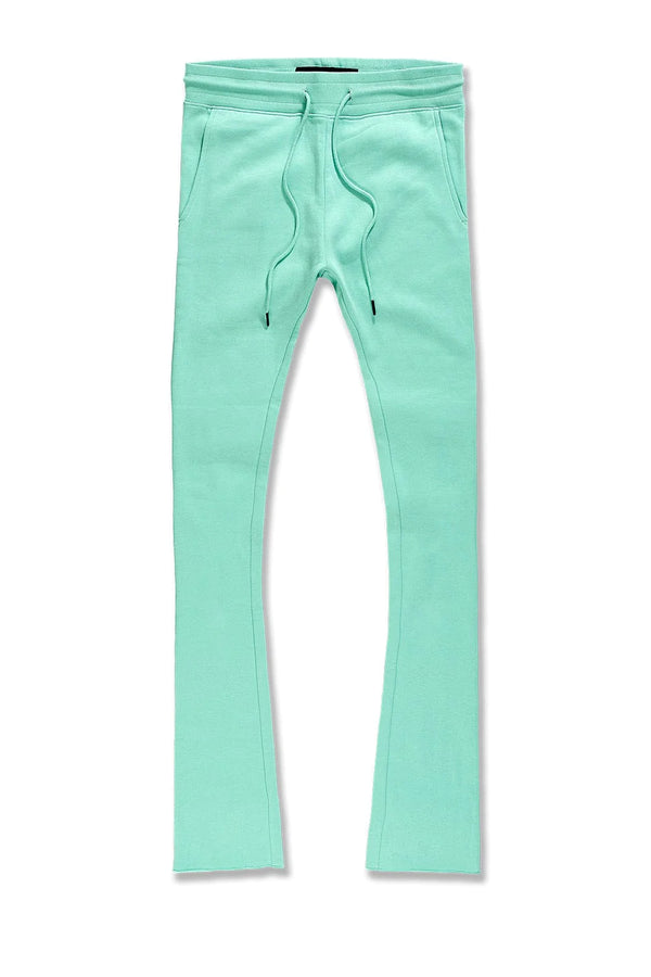 UPTOWN STACKED SWEATPANTS-MINT