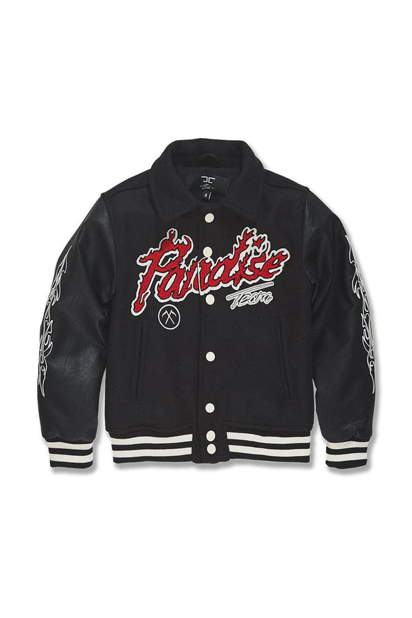 Kids Paradise Tour Varsity Jacket (Black)