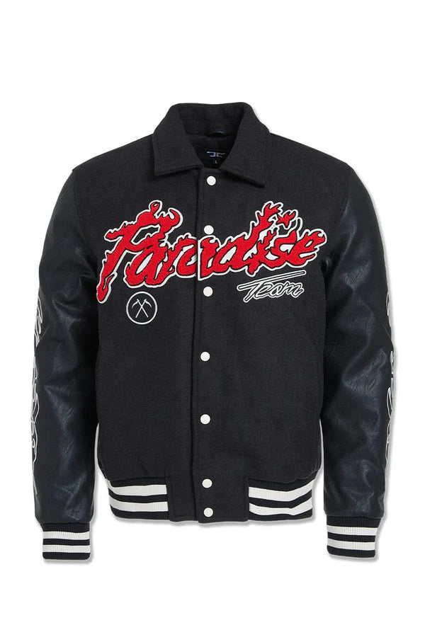 Paradise Tour Varsity Jacket (Black)