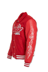 Paradise Tour Varsity Jacket (Red)