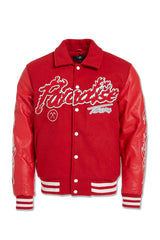 Paradise Tour Varsity Jacket (Red)