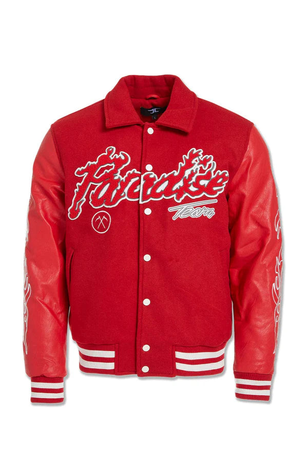 Preme Paradise Red Varsity outlet Jacket