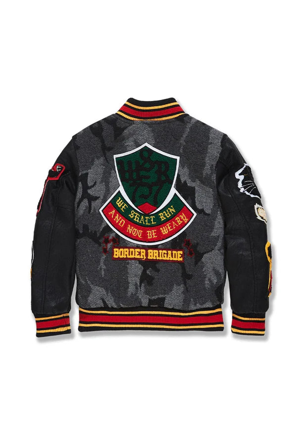 Kids Hellcat Varsity Jacket (Black Camo)