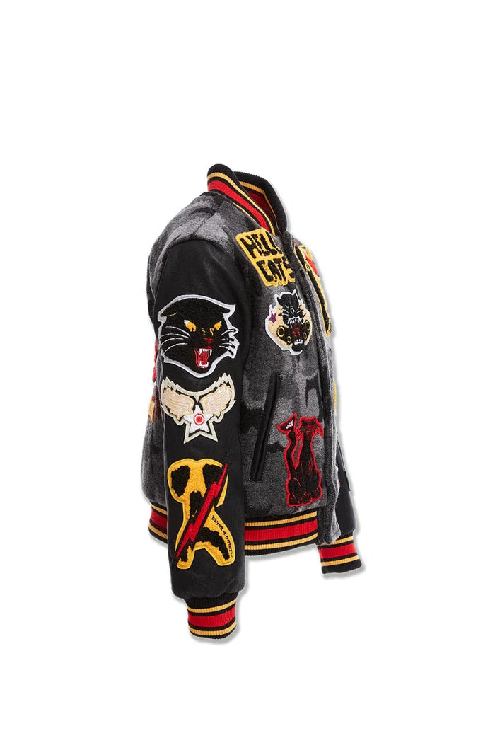 Kids Hellcat Varsity Jacket (Black Camo)