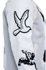 Fallen Angels Varsity Jacket (Light Grey)