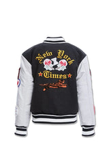 Kids Empire City Varsity Jacket (Black)