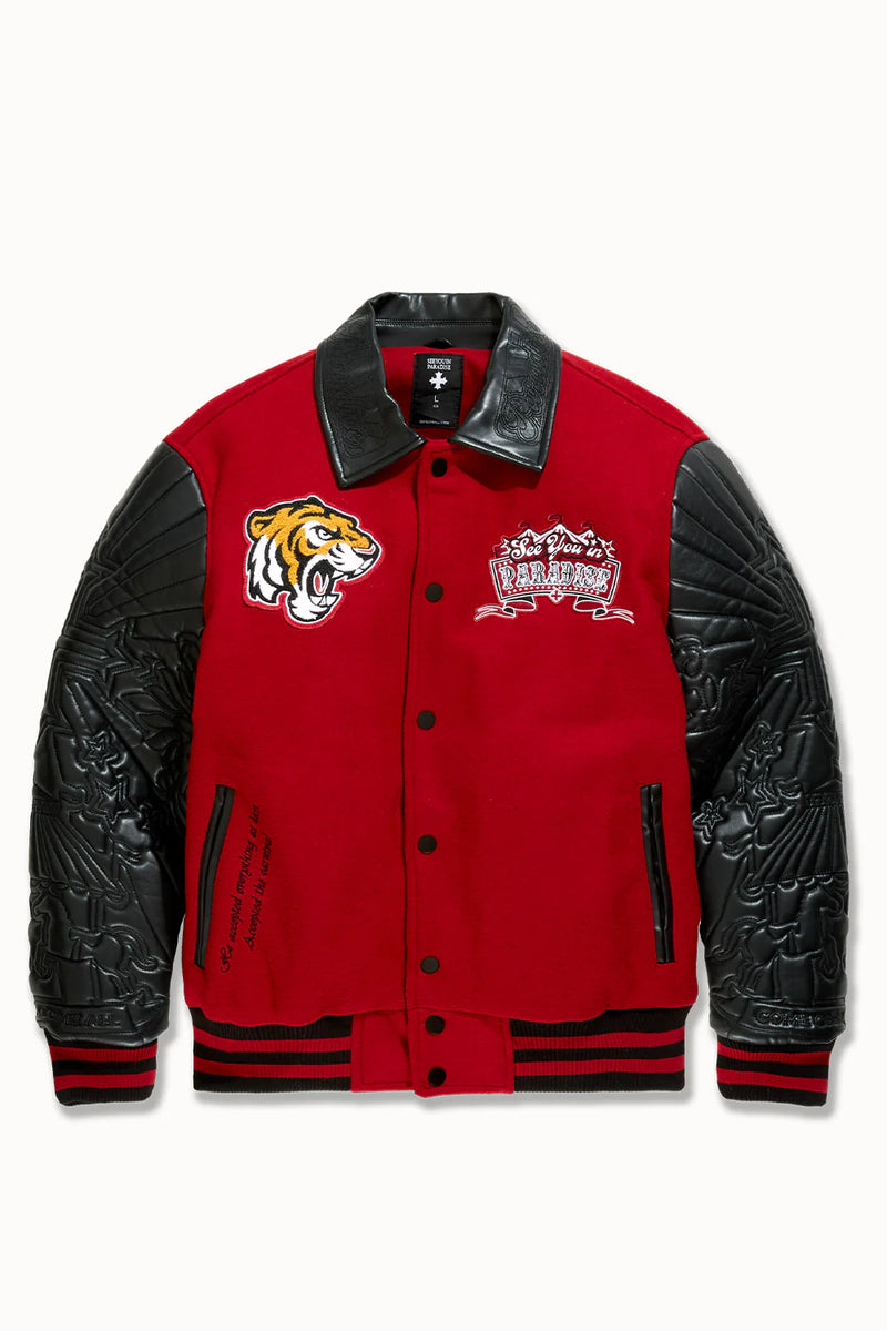 Smoke & Mirrors Varsity Jacket (Bred)