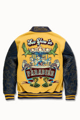 Smoke & Mirrors Varsity Jacket (Mustard)