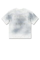 Kids Inside Out Boxy T-Shirt - Arctic Grey