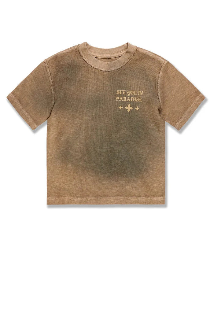 Kids Inside Out Boxy T-Shirt - Dark Vintage