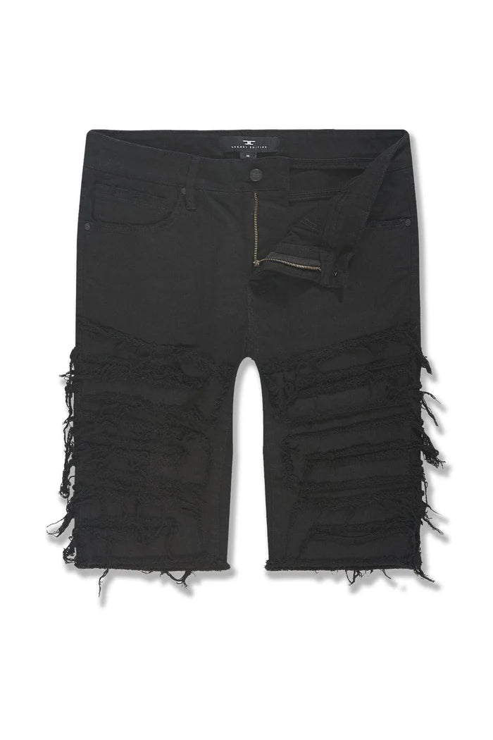 OG - PYTHON SHORTS -JET BLACK