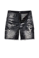Retro - Landman Denim Shorts - INDUSTRIAL BLK