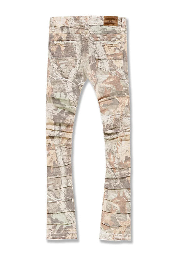 Kids Stacked Ripple Effect Pants (Birch Mist)