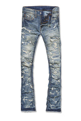 Kids Stacked Ripple Effect Denim-Desert Storm