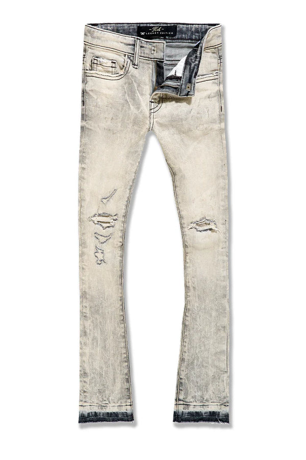 Kids Attitude Stacked Denim (Bone White)