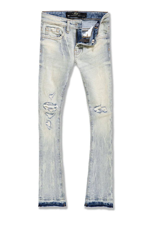 Kids Attitude Stacked Denim (Iced Lager)