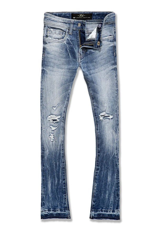 Attitude Stacked Denim (Medium Blue)