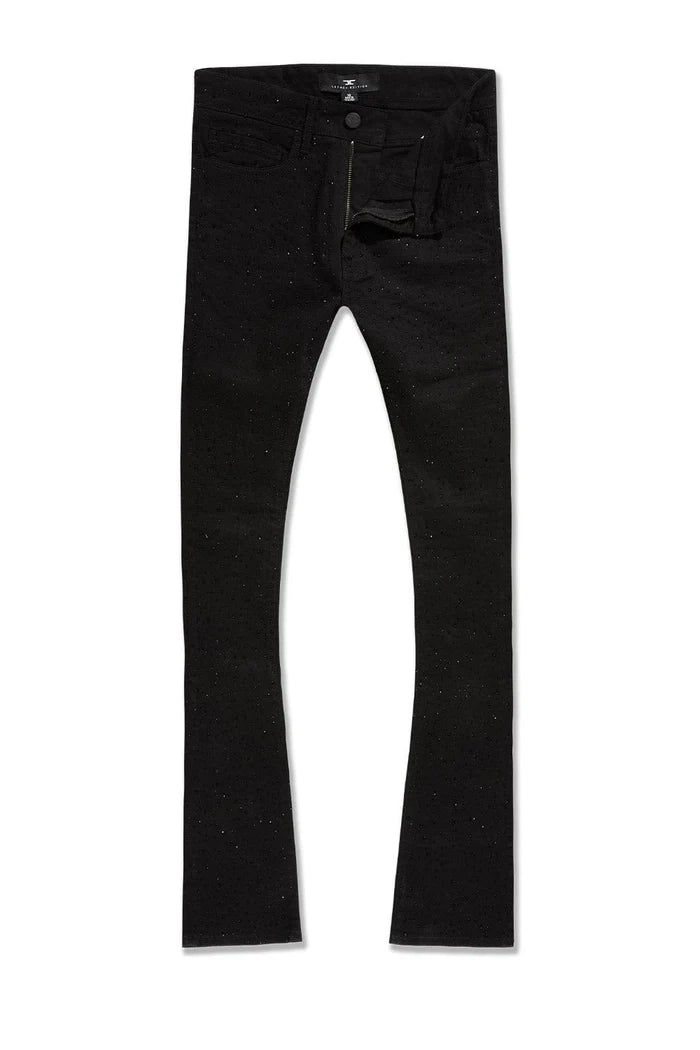 Super Skinny Stacked Fit - Local Dealer Denim - Martin Stacked Collection (Jet Black)