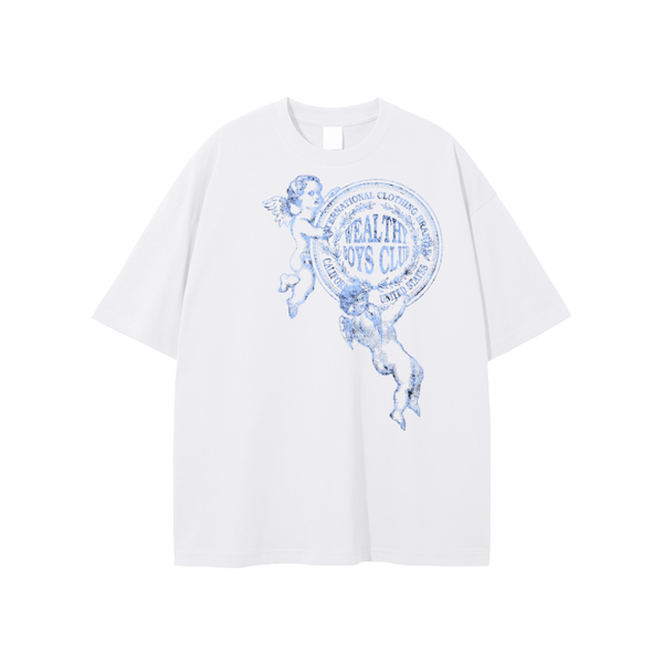 Wealthy Boys Angel Tee - White