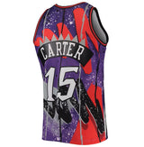 Men's Toronto Raptors Vince Carter Mitchell & Ness Purple Hardwood Classics 1998-99 Hyper Hoops Swingman Jersey