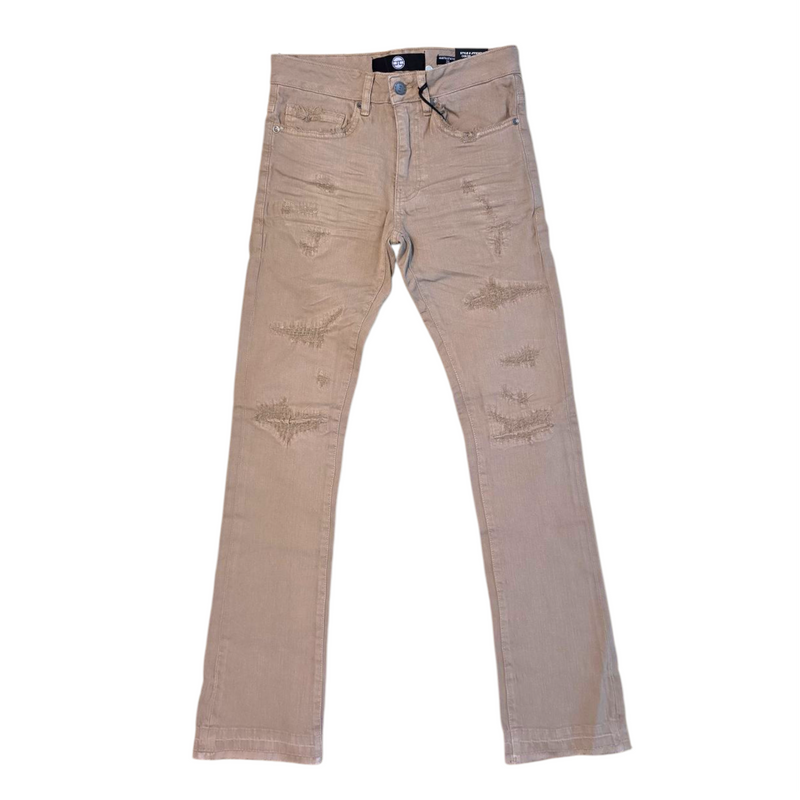 Martin Stacked Denim - Khaki