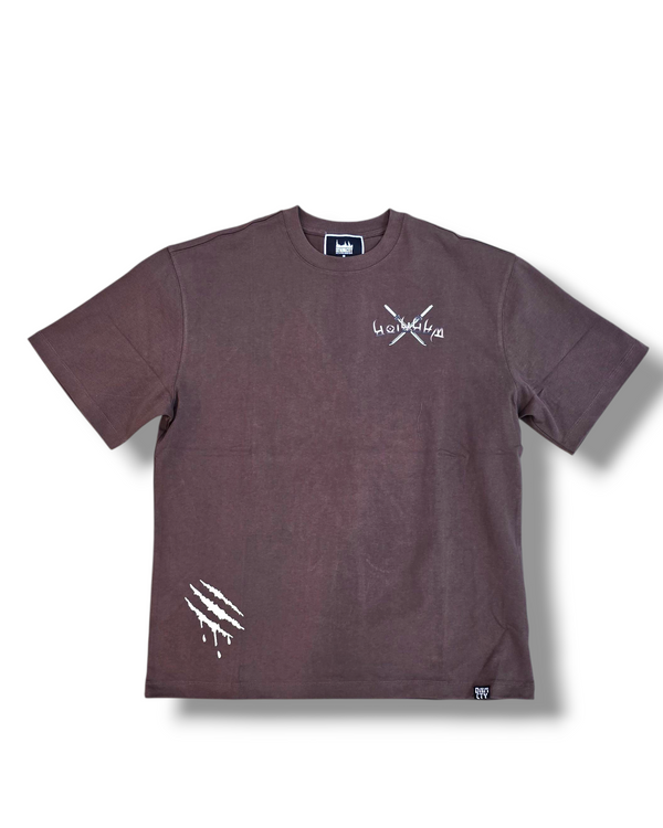 DNM-2502 BROWN - WARRIOR OF THE SEAS STONED OUT TSHIRT