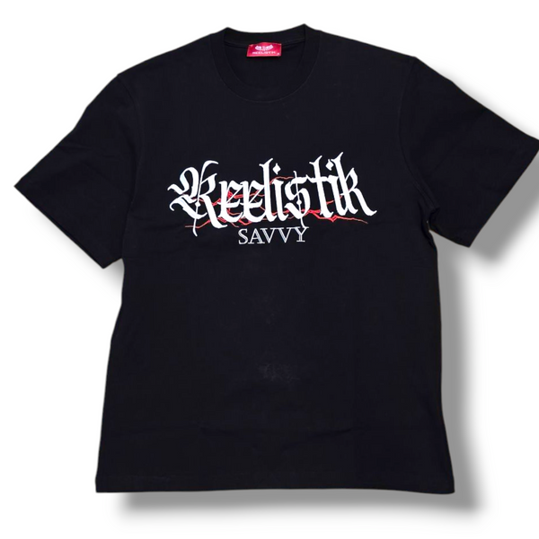 RST-301 BLACK SAVVY EAGLE HEAVY WEIGHT TEE