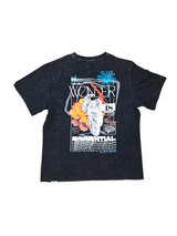 WONDER TEE-BLACK ACID WASH