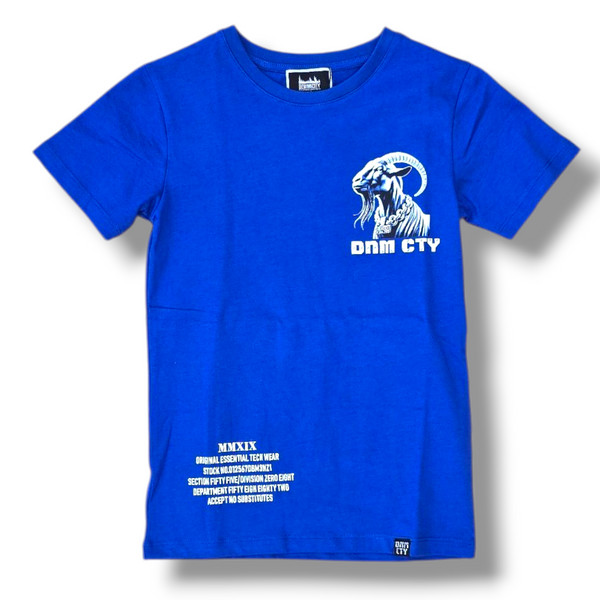 KIDS GOATEST OF ALL STONED OUT TSHIRT- ROYAL BLUE