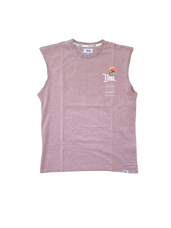 HIGHLY ANGELS SLEEVELESS TEE-ROSE