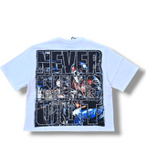 NEVER RUNS OUT TEE- WHITE