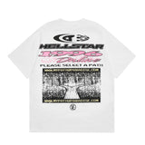 HELLSTAR PIXEL TEE - WHITE