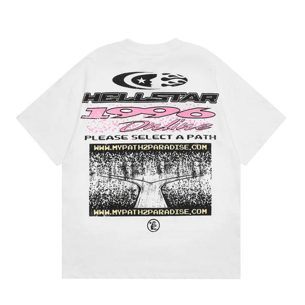 HELLSTAR PIXEL TEE - WHITE