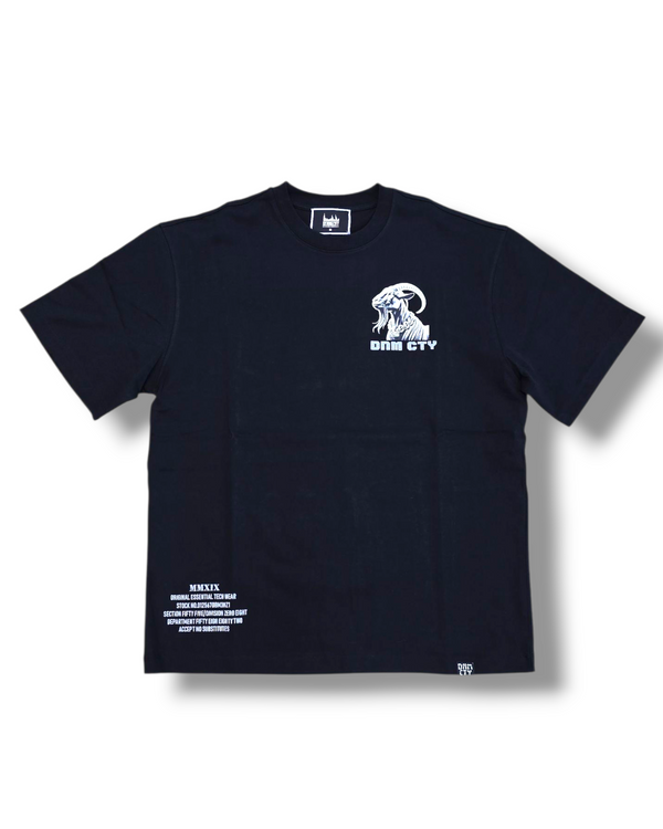 DNM-2503 BLACK & WHITE - GOATEST OF ALL STONED OUT TSHIRT