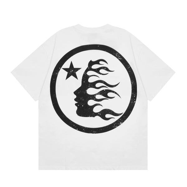 HELLSTAR TEE - WHITE & BLACK