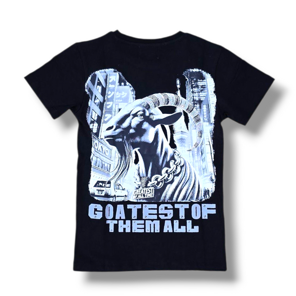 KIDS GOATEST OF ALL STONED OUT TSHIRT- BLACK
