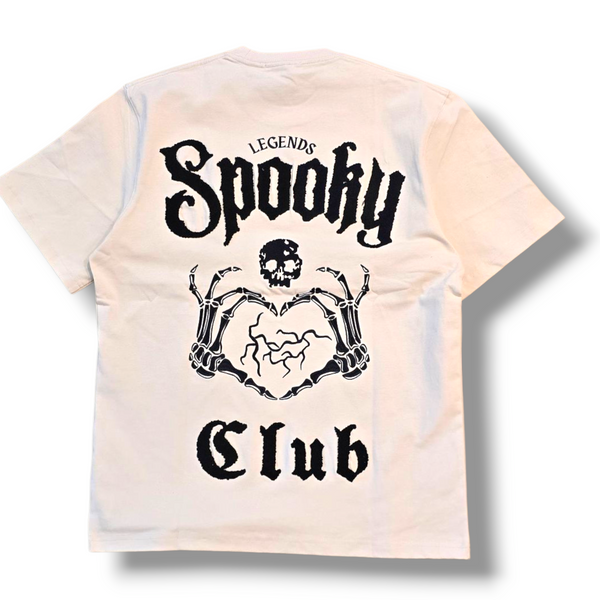 RST-304 CREAM SPOOKY CLUB HEAVY WEIGHT TEE