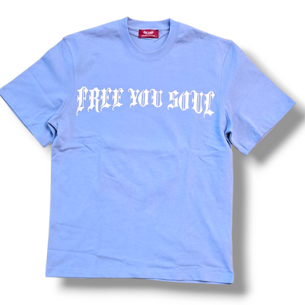 RST-313 BLUE FREE SOUL HEAVYWEGHT TEE