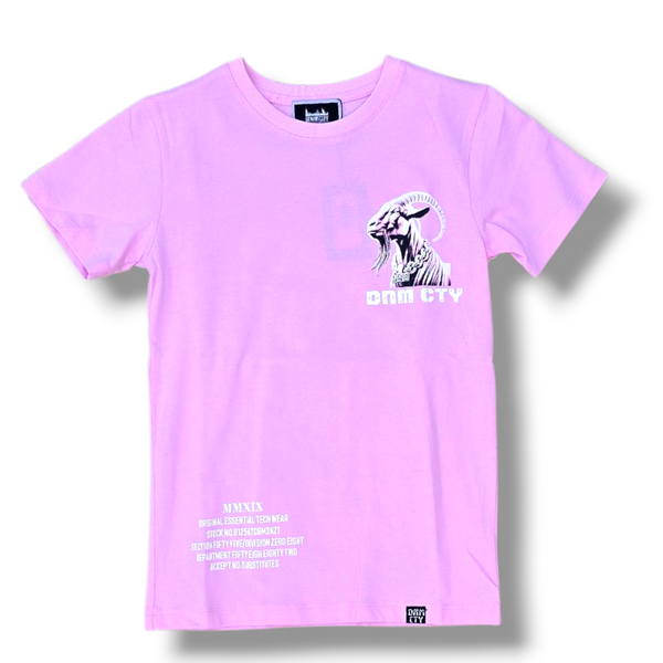 KIDS GOATEST OF ALL STONED OUT TSHIRT- PINK