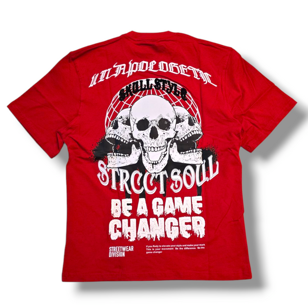 RST-303 RED UNAPOLOGETIC HEAVY WEIGHT TEE