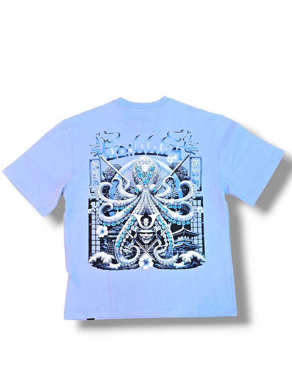 DNM-2502 BABY BLUE - WARRIOR OF THE SEAS STONED OUT TSHIRT