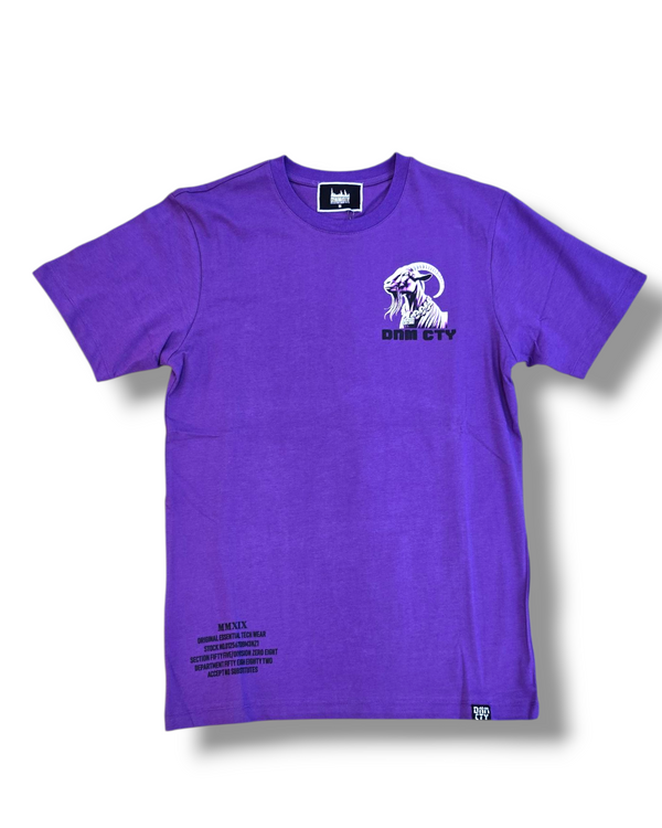 DNM-2503PURPLE - GOATEST OF ALL STONED OUT TSHIRT