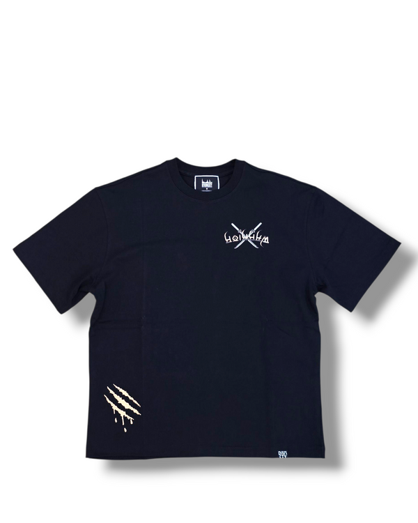 DNM-2502 BLACK & GOLD - WARRIOR OF THE SEAS STONED OUT TSHIRT