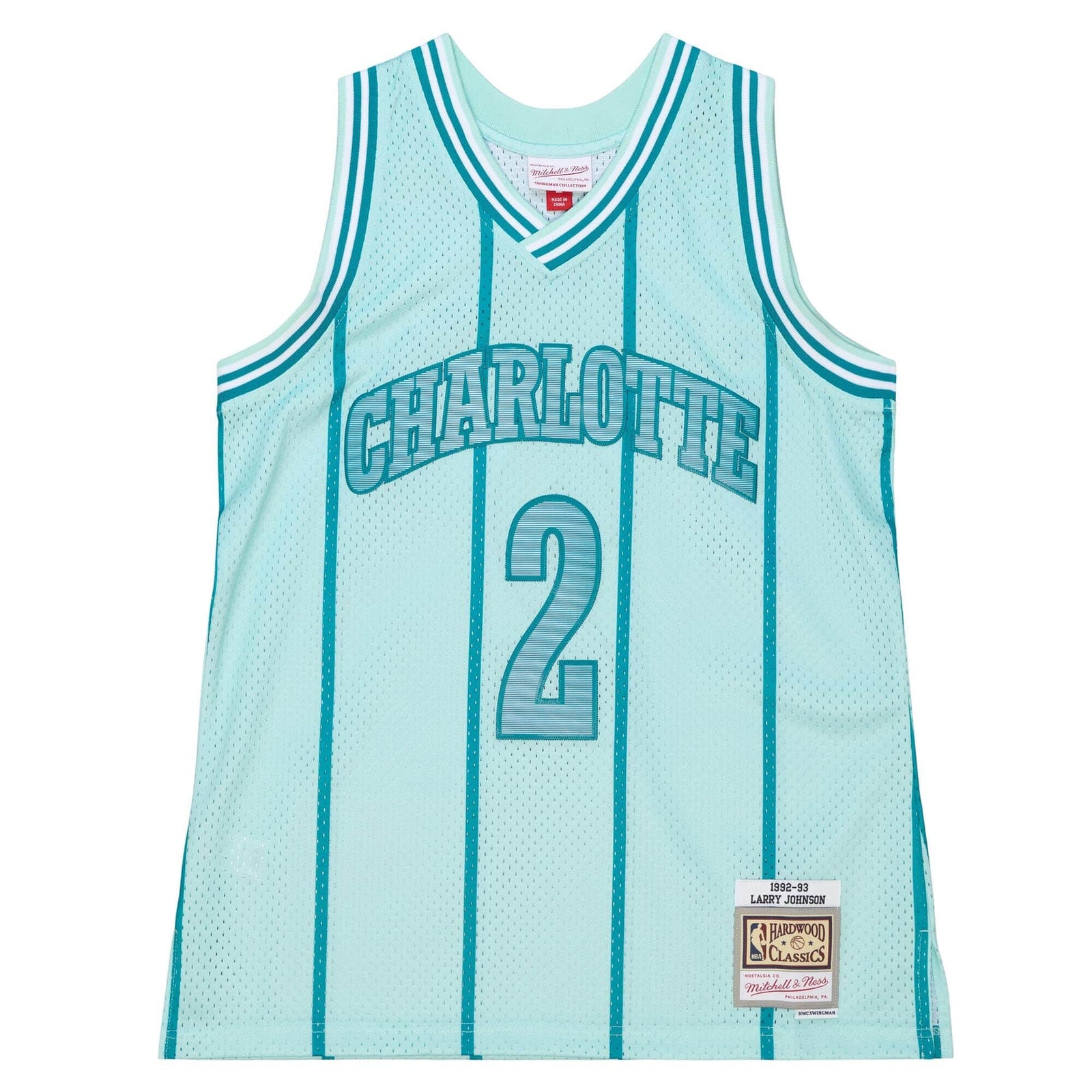 Court Johnson Basket Charlotte Hornets Larry Johnson Mitchell S