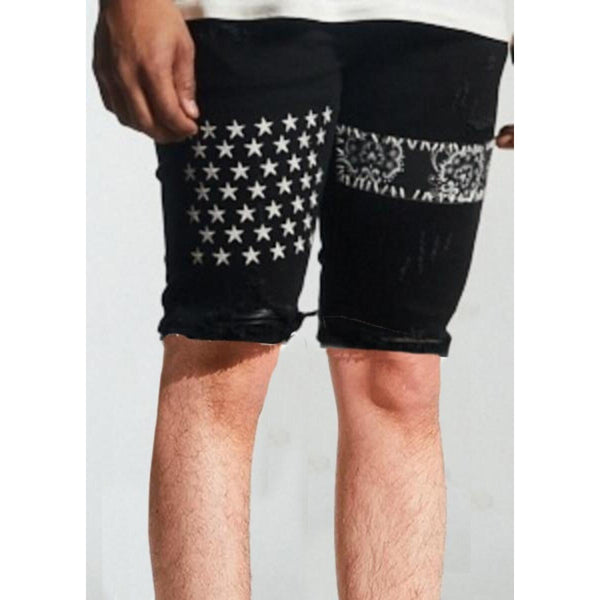 SUMMIT PATCHWORK SHORT - BLACK